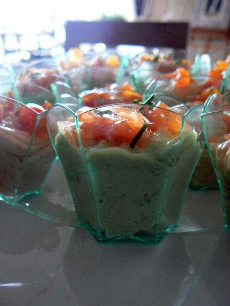 RECETTE VERRINE AVOCAT SAUMON