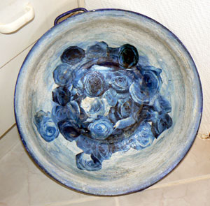 CUVETTES AU ROSES BLEUES